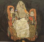 Egon Schiele, Mother with Two Chilren III (mk12)